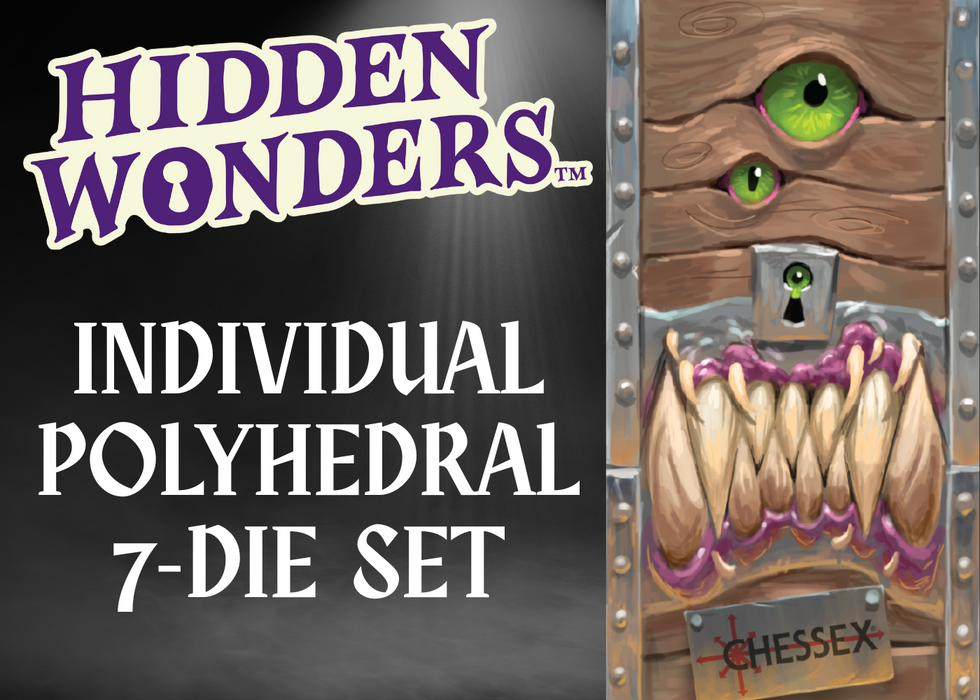 Chessex: Hidden Wonders Mystery Dice 7-Count Polyhedral Set