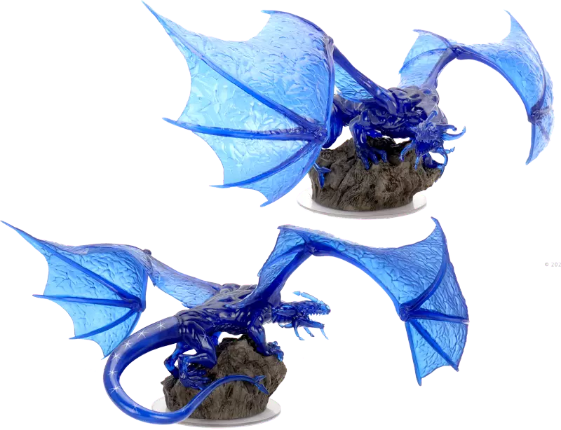 D&D Icons of the Realms Minis: Adult Sapphire Dragon