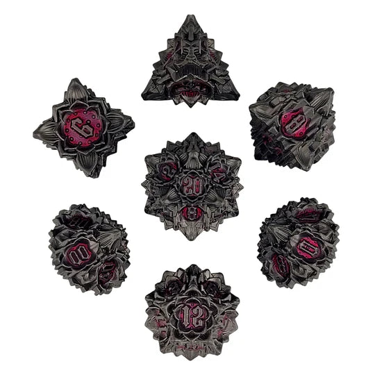 Gothic Bouquet Gunmetal Red Metal RPG