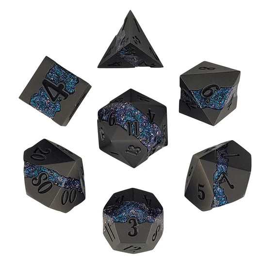 Galactic Flow Gunmetal Matte Color-Shift Glitter Metal