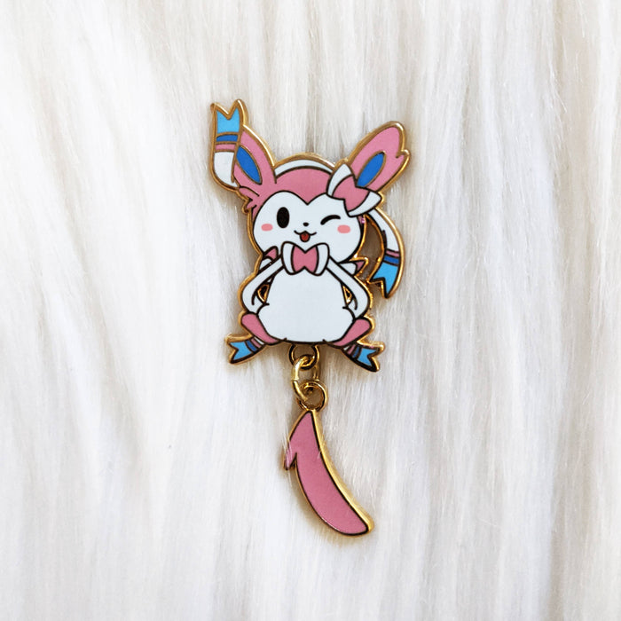 Eeveelution - Dangle Tail Enamel Pin