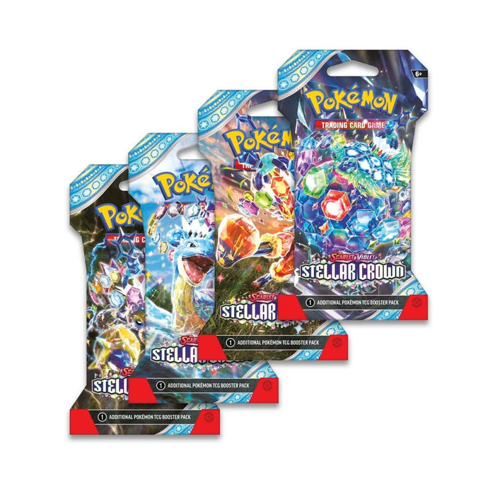 Pokemon: Scarlet and Violet 7 Stellar Crown Sleeved Boosters 144 case