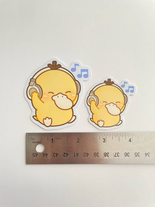 Silly Psyduck Waterproof Stickers
