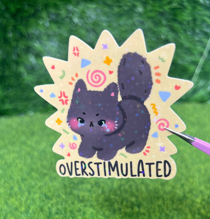 Overstimulated Sticker