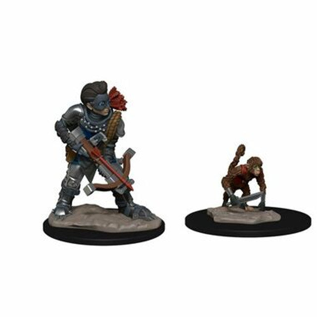 WizKids Miniatures: Wardlings - Boy Rogue & Monkey