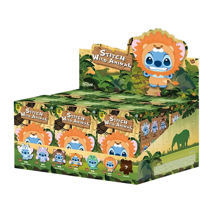 TOPTOY Disney Stitch Wild Animal Plush Figure Blind Box