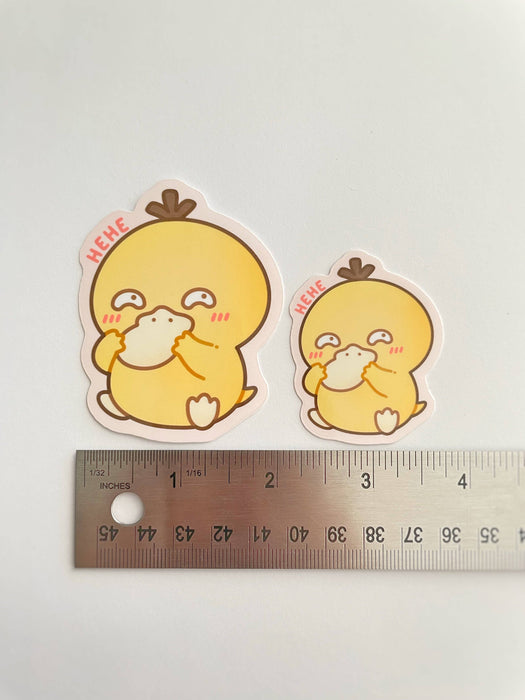 Silly Psyduck Waterproof Stickers