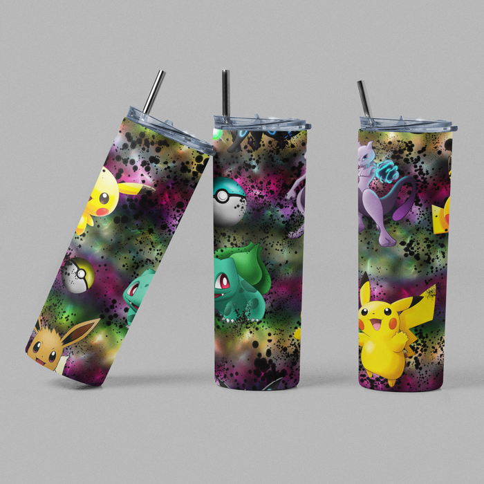 Electric Poke Anime Inspired Tumbler