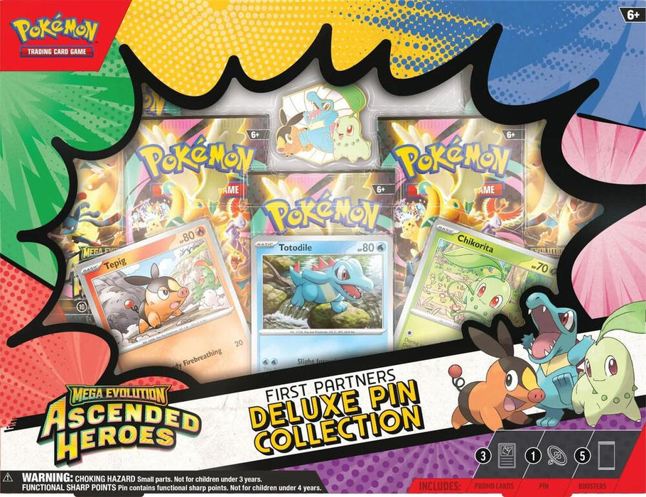 Pokemon: Mega Evolution: Ascended Heroes First Partner Deluxe Pin Collection