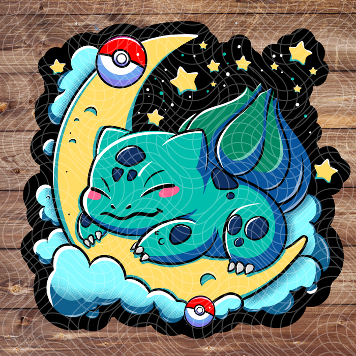 3" Sleepy Bulba Poke Anime Video Game Vinyl Sticker