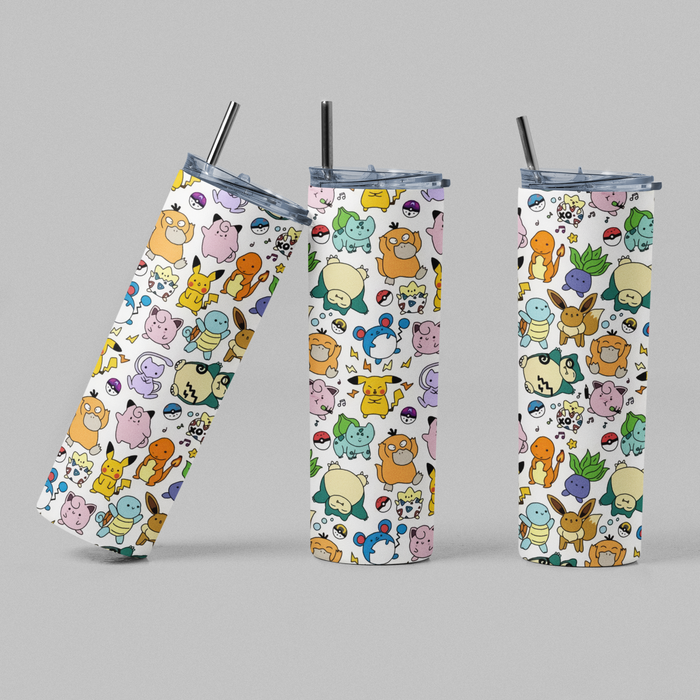 Cute Poke Collage Anime Video Game TV Inspired Tumbler