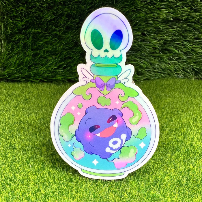 Bottle Monster Sticker Poison