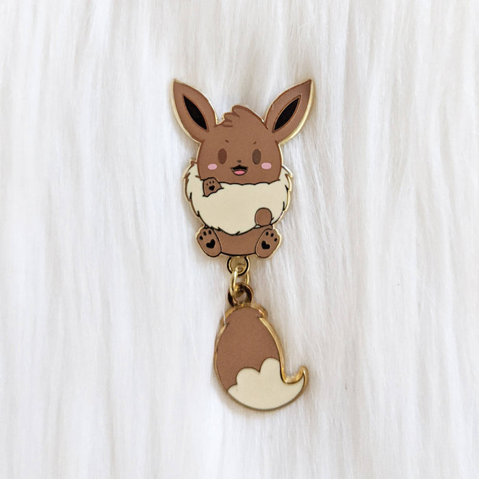 Eeveelution - Dangle Tail Enamel Pin