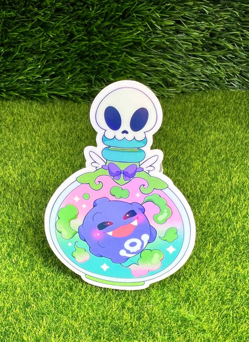 Bottle Monster Sticker Poison