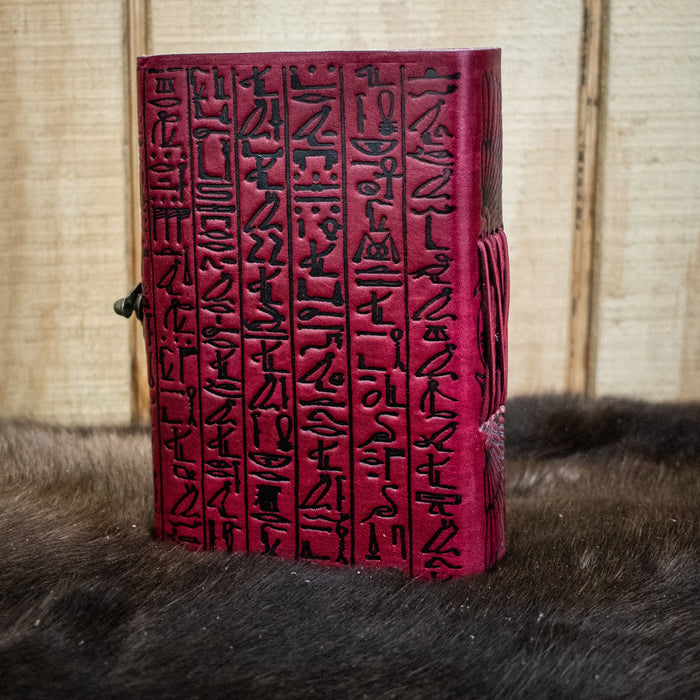 "Hieroglyphics" Leather Journal