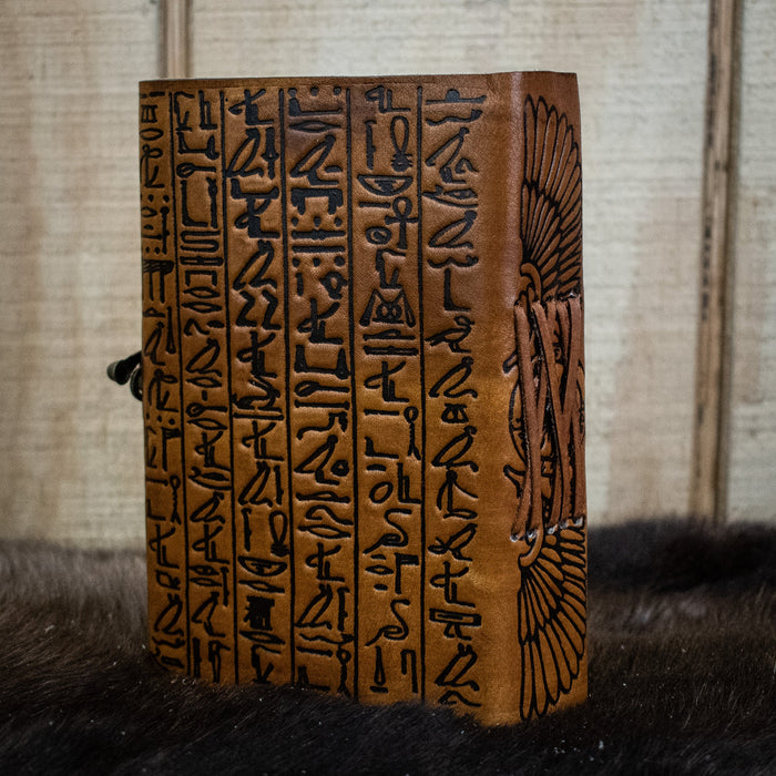 "Hieroglyphics" Leather Journal