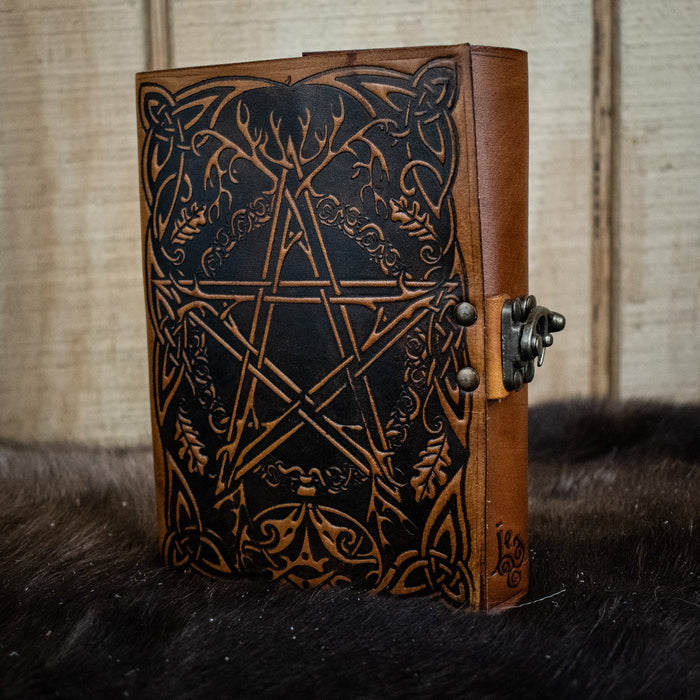 "Earth Pentacle" Leather Journal