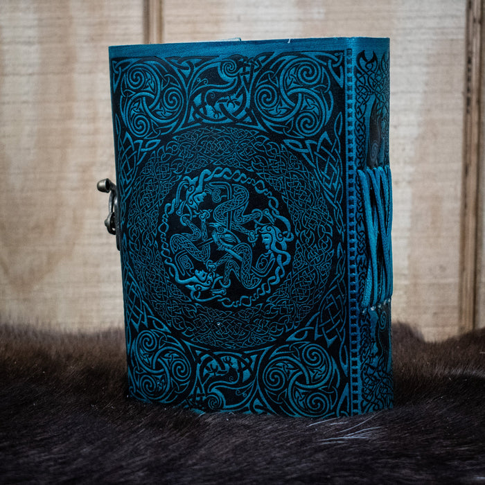 "Celtic Ravens" Leather Journal