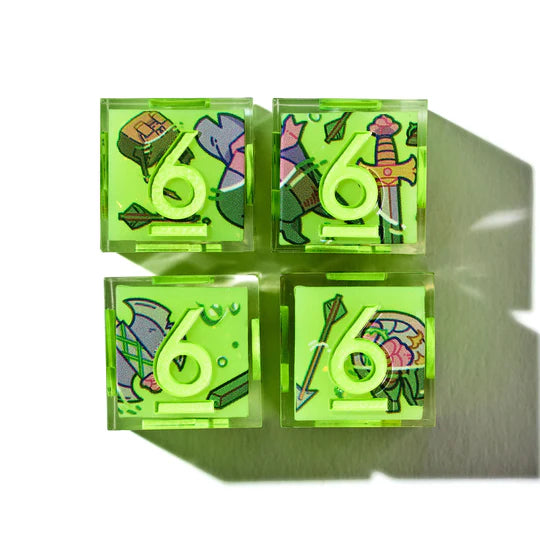 Dispel Dice: Death By Ooze 4-Piece D6 Iconic Dice Set