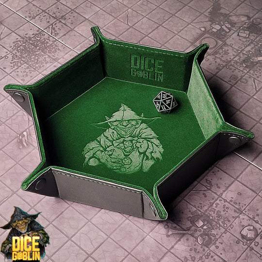 Dice Goblin Hexagon Snap Folding Dice Tray