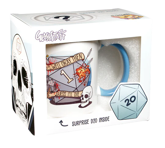 GlassStaff Coffee Mug with Surprise D20