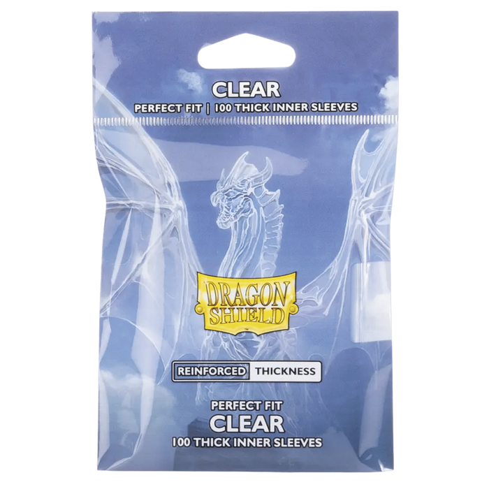 Dragon Shield Perfect Fit Sleeve - Clear Thick Inner Sleeves 100ct