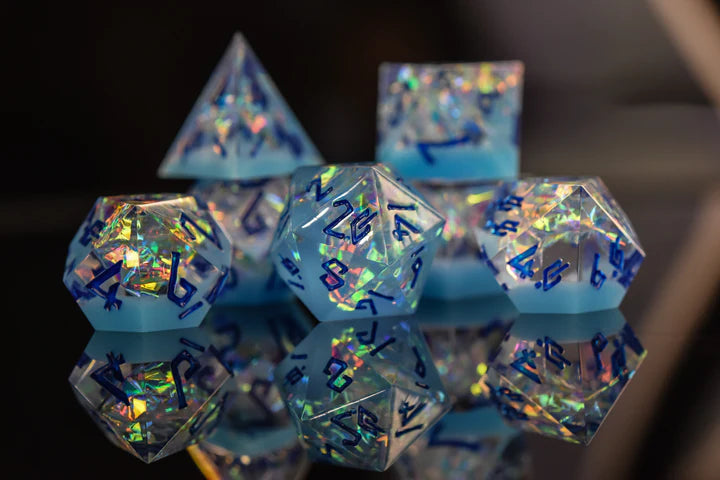 Sharp-Edged Resin Dice