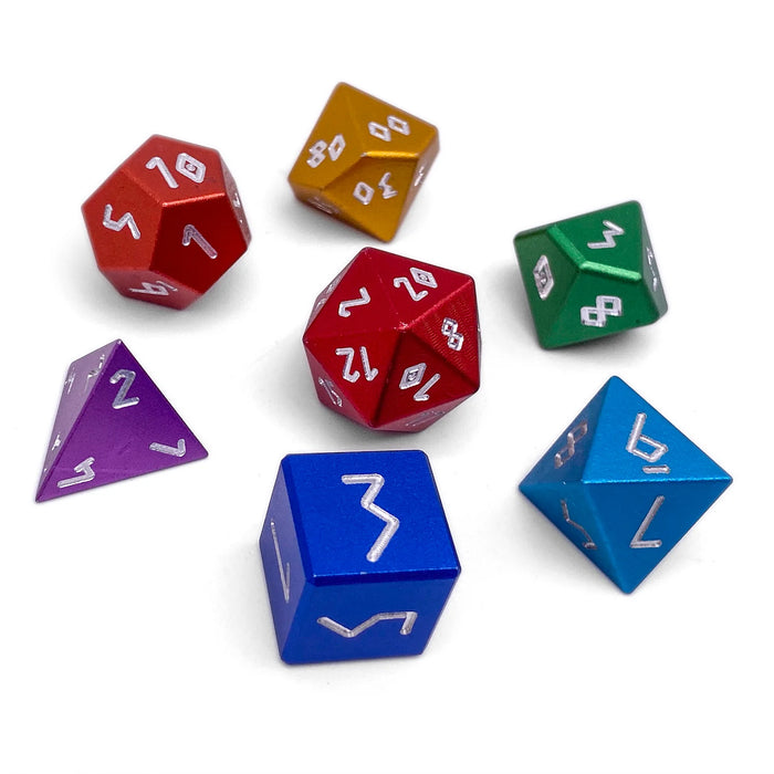 RPG 7 Dice Set | Aluminum - Rainbow 6063