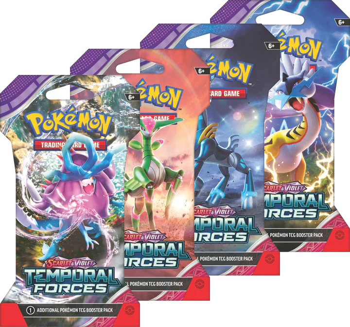 Pokemon: Scarlet & Violet | Temporal Forces - Sleeved Booster Pack Victory Point Games LLC Pokemon: Scarlet & Violet | Temporal Forces - Sleeved Booster Pack Victory Point Games LLC