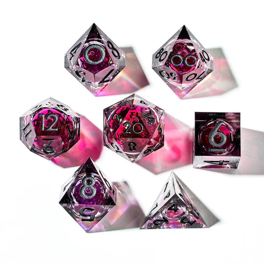 Dispel Dice: Bloodmoon 7-Piece Liquid Core Dice Set