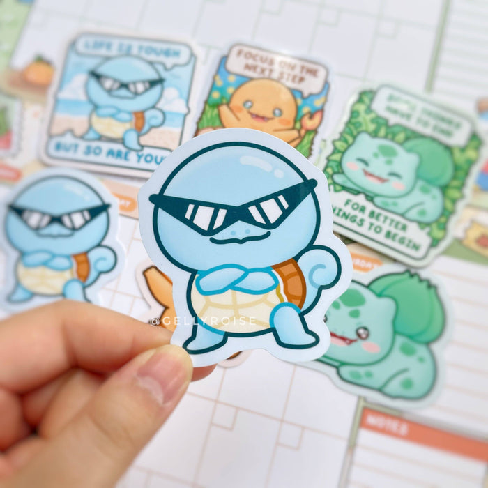 Poke Starters Gen 1 Waterproof Stickers