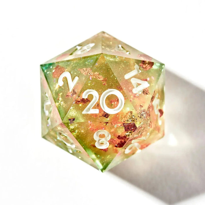 Cantaloupe Sorbet 7-Piece Polyhedral Dice Set