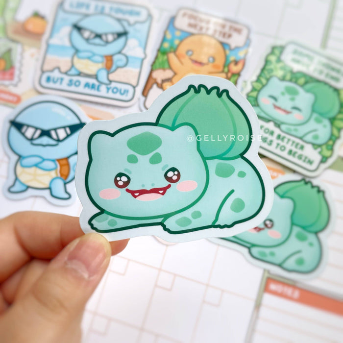 Poke Starters Gen 1 Waterproof Stickers