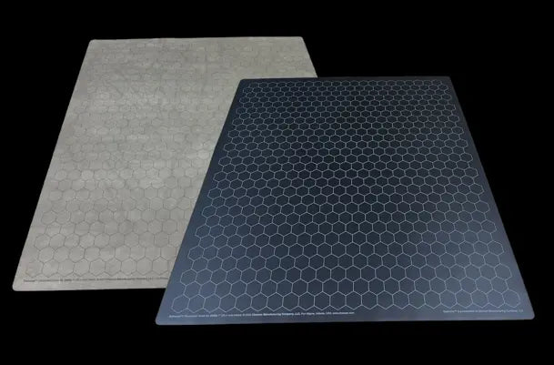 Battlemats Color Black/Grey Hexagonal