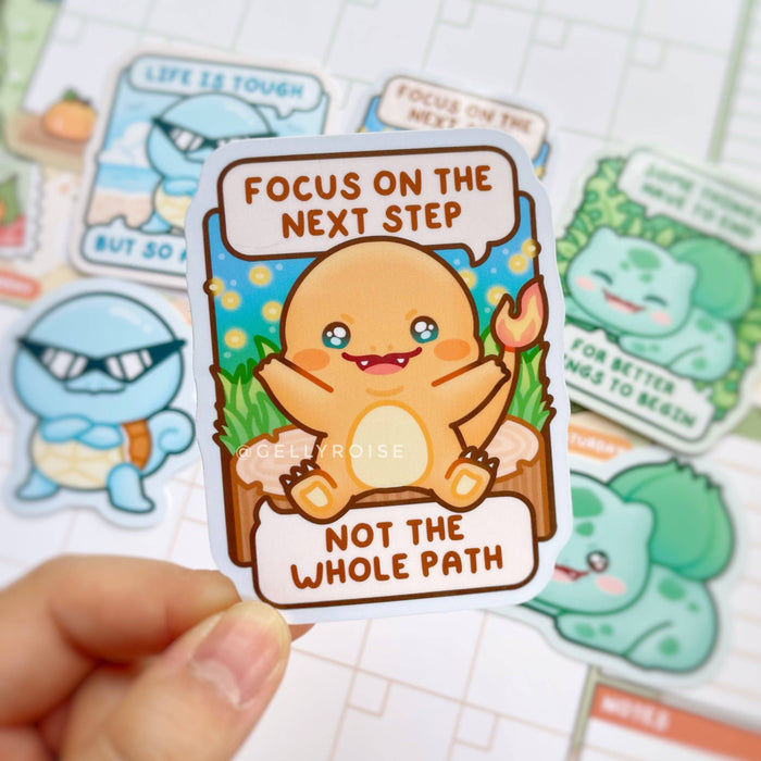 Poke Starters Gen 1 Waterproof Stickers