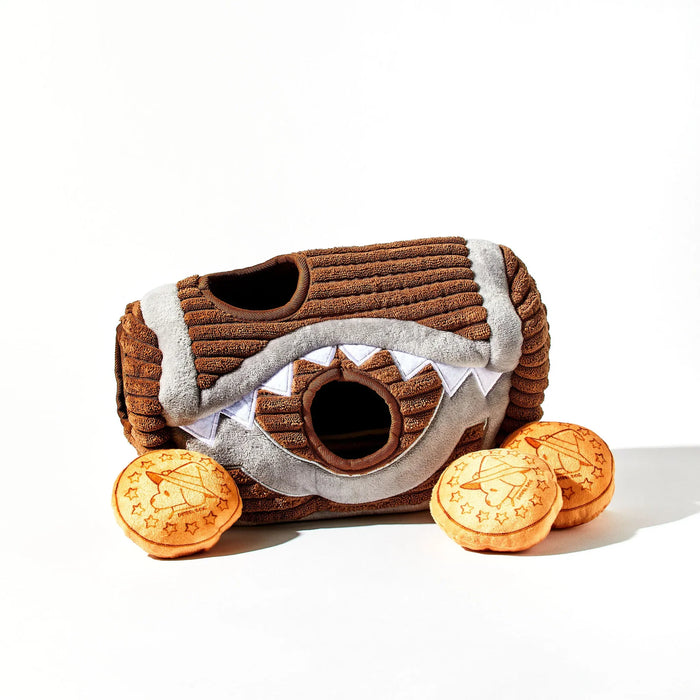 Mimic Chest Playhouse Plush Dog Toy with Coin Squeaker Toys