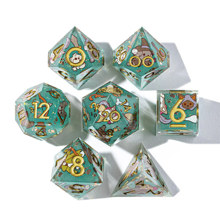 Dog Adventurer 7- Piece Iconic Dice Set