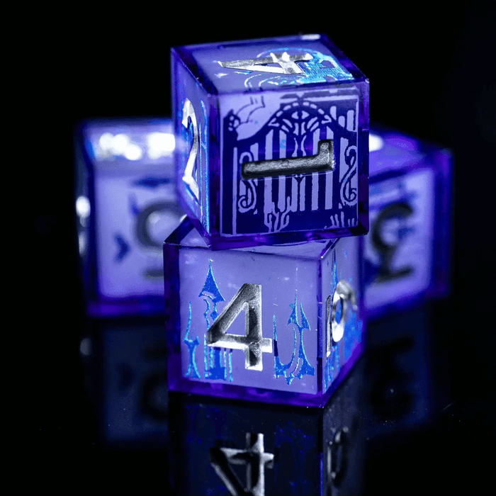 Haunted Landscapes 4- Piece Glow in the Dark Iconi D6 Dice Set