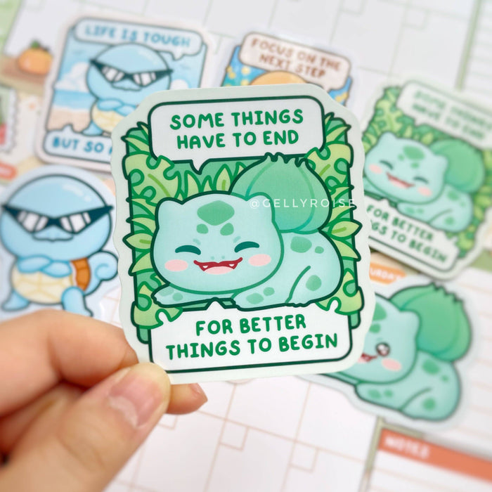 Poke Starters Gen 1 Waterproof Stickers