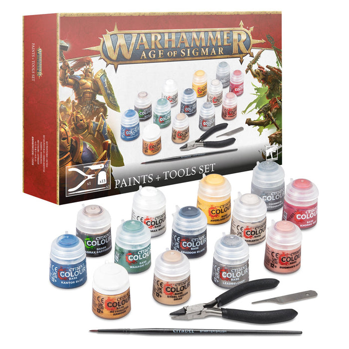 Warhammer Age of Sigmar - Paints + Tools Set