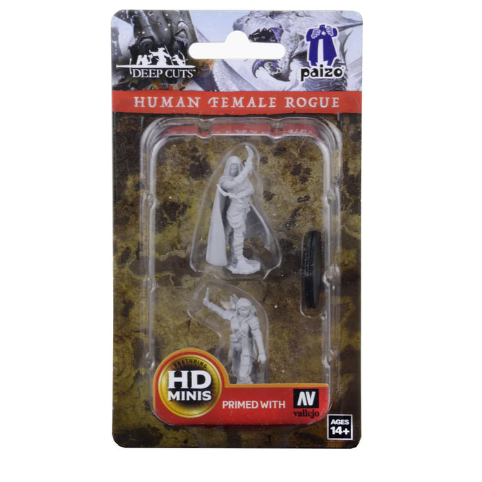Pathfinder Battles Deep Cuts Unpainted Miniatures: Human Female Rogue