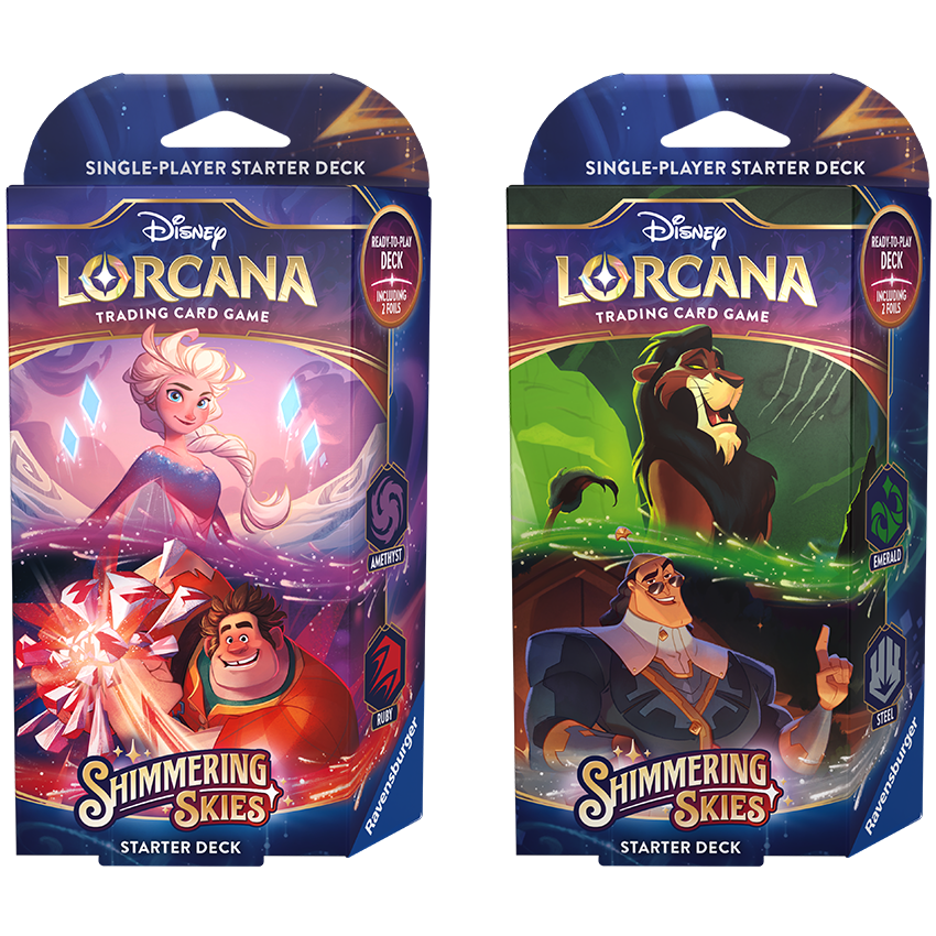 disney lorcana starter deck price Disney Lorcana Starter Deck Shimmering Skies Emerald & Steel