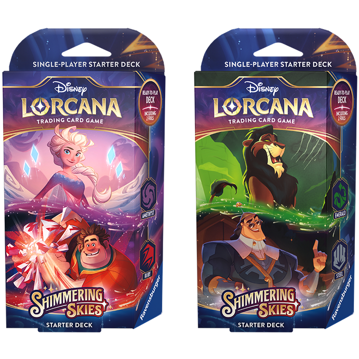Disney Lorcana Starter Deck Shimmering Skies Emerald & Steel Disney Lorcana Starter Deck Shimmering Skies Emerald & Steel
