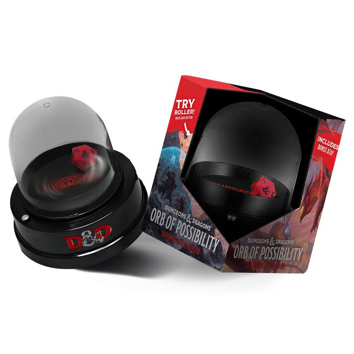 Dungeons & Dragons: Orb of Possibility Dice Roller with Silicone d20