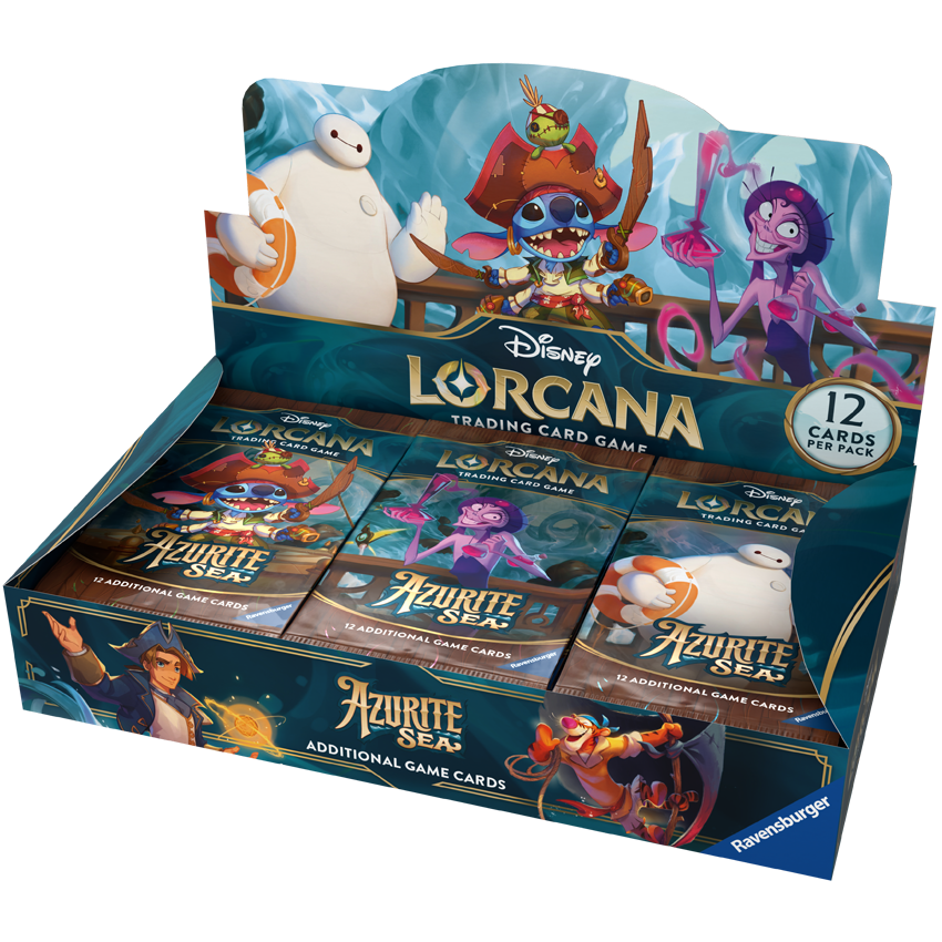 booster box lorcana Disney Lorcana Trading Card Game Azurite Sea Factory Sealed Booster Bo   Comic Central