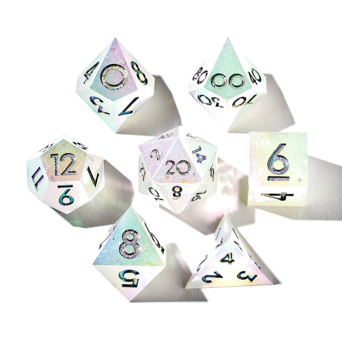 Moon Maiden 7-Piece Iridescent Dice Set