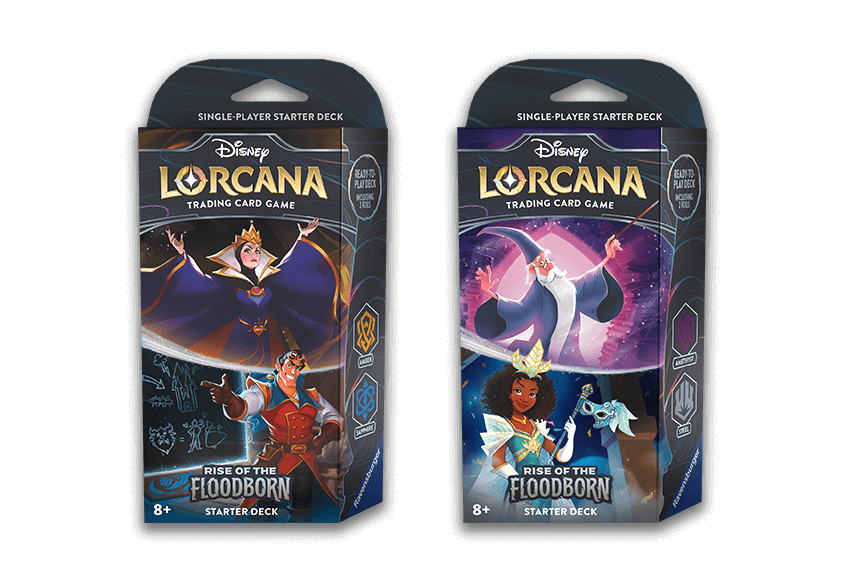 Disney Lorcana Rise of the Floodborn - Amber & Sapphire Starter Deck Disney Lorcana Rise of the Floodborn - Amber & Sapphire Starter Deck