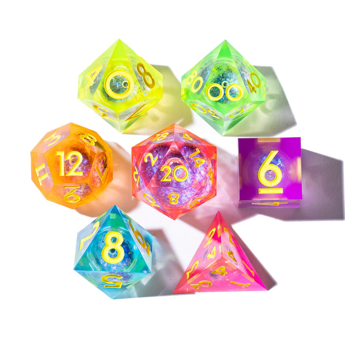 Dispel Dice: City Pop 7-Piece Liquid Core Palette Set