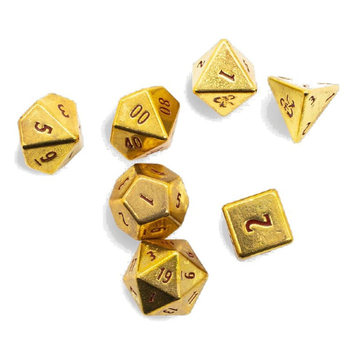 Ultra Pro Heavy Metal Dice D&D 50th Anniversary 7RPG