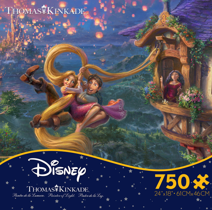 Disney Puzzles: Thomas Kinkade -Tangled Up In Love 750 Pieces